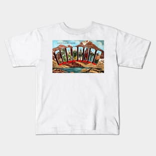 Greetings from Colorado - Vintage Large Letter Postcard Kids T-Shirt